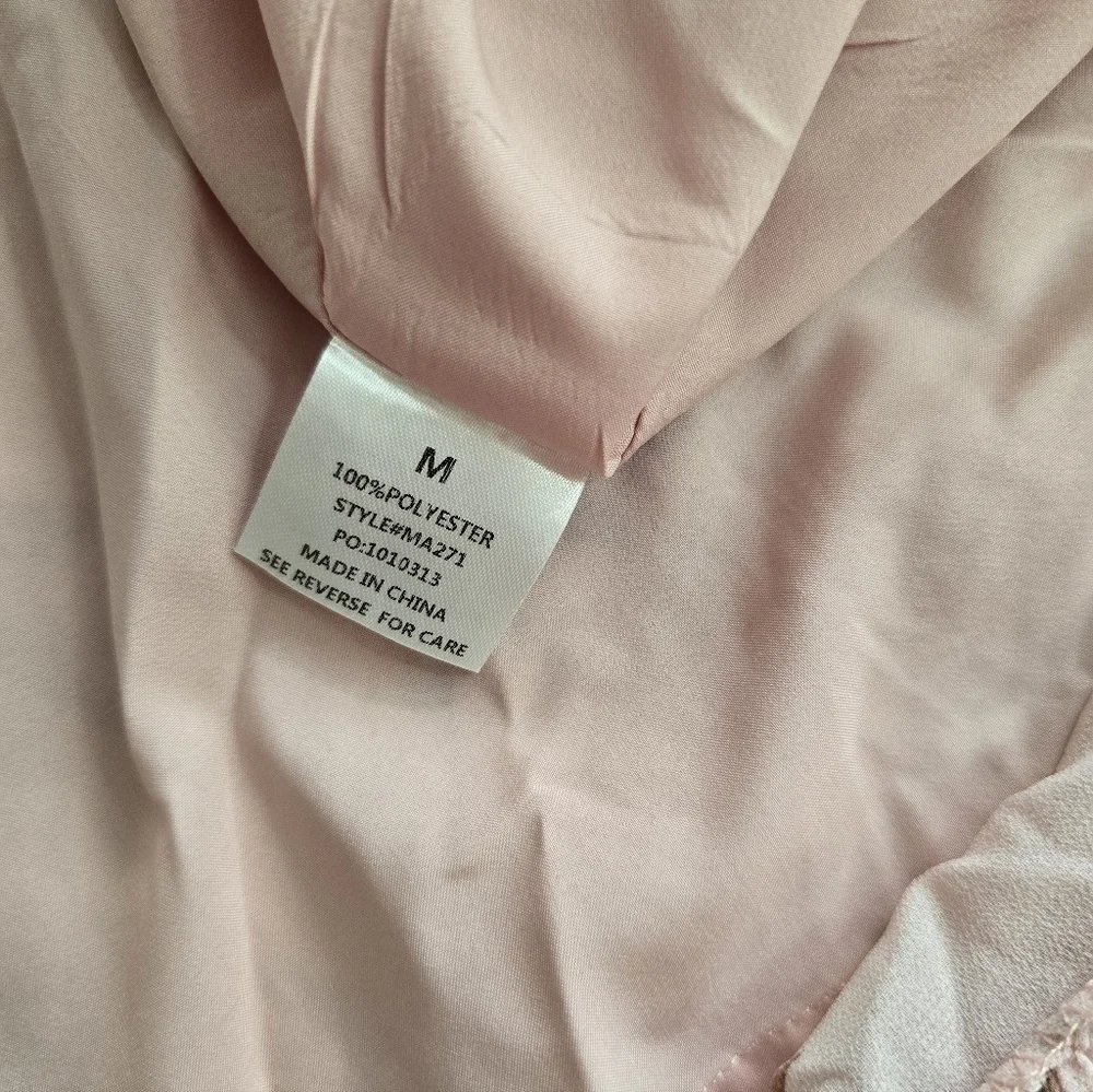 Pink Lily Floral Ruffle Sleeve Faux Wrap Womens Maxi Dress, Size Medium - Picture 5 of 11